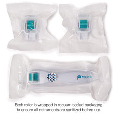 Prosper Beauty Derma Roller close-up of titanium needles highlighting durability