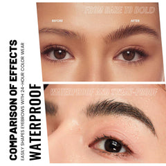 Pudaier curved tip for easy brow outlining and definition.