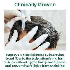 Pugbey minoxidil spray odorless formula shows discreet application in busy environments.