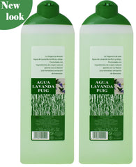 Puig Lavender Water bottle back view highlighting size and value.