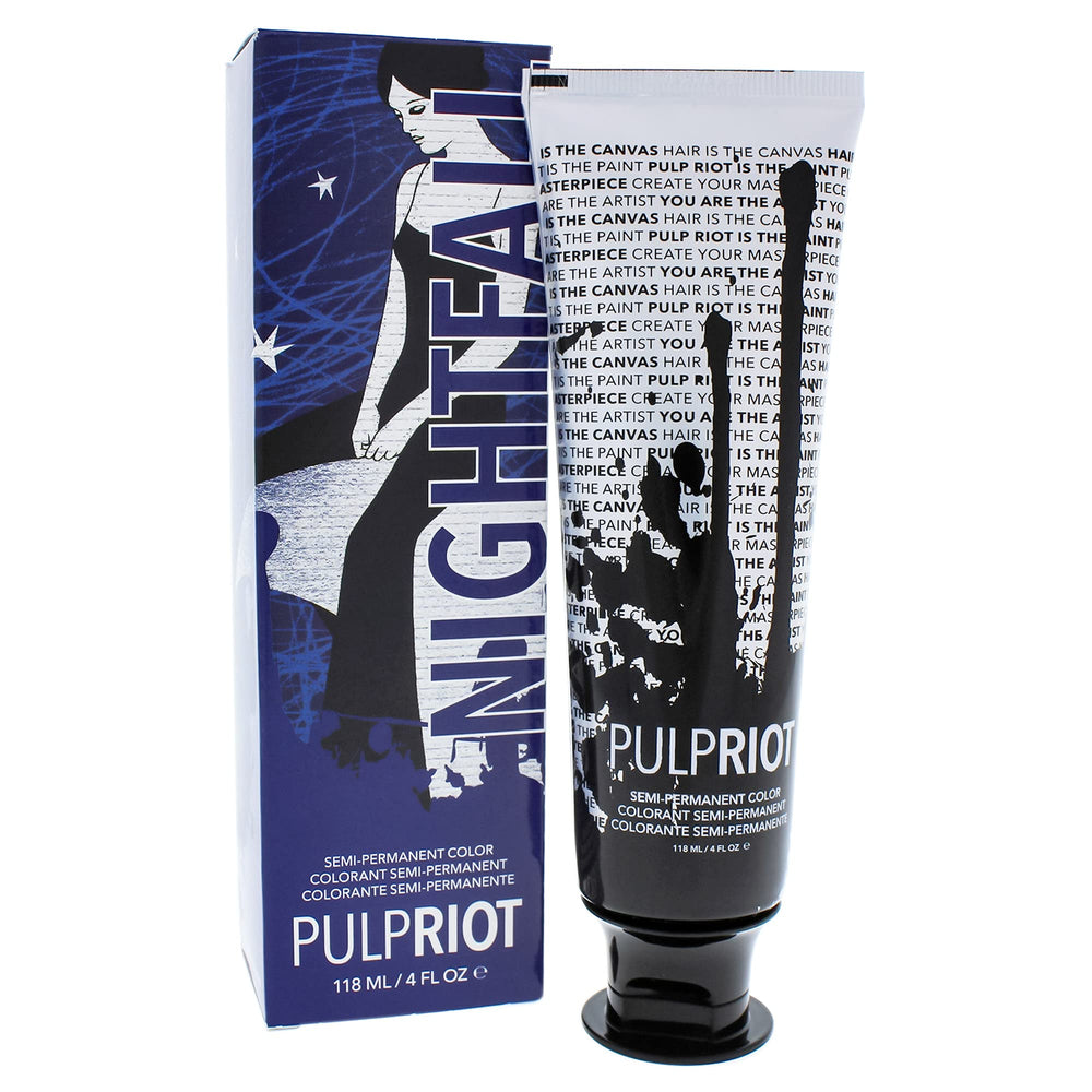 Pulp Riot Nightfall bottle close-up showing vibrant pigment for bold results