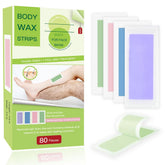 Pumei wax strips heated by rubbing for quick at-home use.