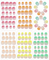 Pumkryth kids press-on nails with assorted sizes for quick nail art.