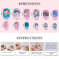 Pumkryth pre-glued ABS nails, lightweight and long-lasting shine