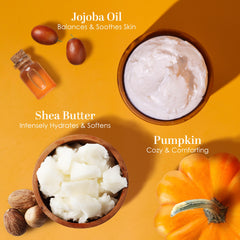 Pumpkin spice aroma evokes warm autumn scent with Better Shea Butter.