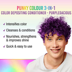 Punky Colour 3-in-1 creamy texture for smooth, moisturizing cleansing and color boost.