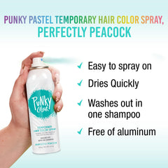 Punky pastel color drying in seconds on hair for instant looks
