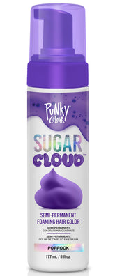 Punky Sugar Cloud foam bottle front showing bold color for at-home use