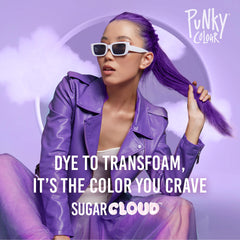 Punky Sugar Cloud foam texture closeup highlighting airy formula