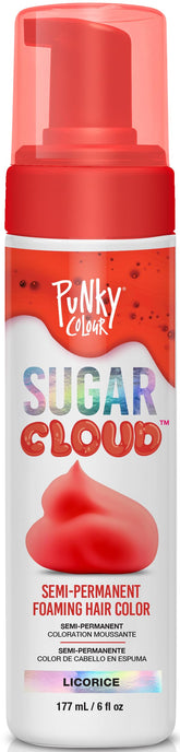 Punky Sugar Cloud Licorice bottle shows rich red color for at-home transformations.