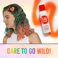 Punky Tiger Orange hands spraying demonstrates easy, mess-free color application.