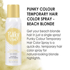 Punky two-pack color spray laid out for travel-ready hair color kit.