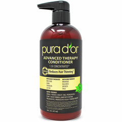 PURA D'OR Advanced Therapy Conditioner bottle showing sulfate-free formula for all hair types.