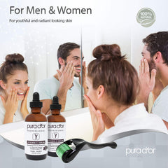 Close-up of PURA D'OR serum dropper for precise application.