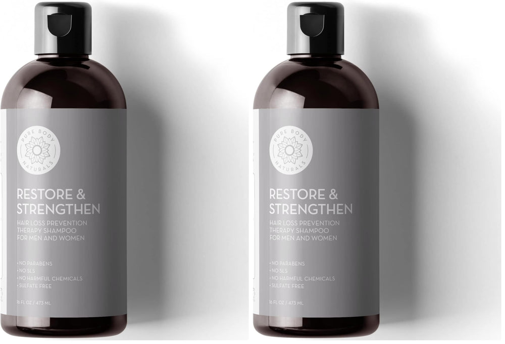 Pure Body Naturals Hair Loss Shampoo bottle 16oz supporting thinning hair care