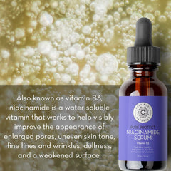 Pure Body Naturals vitamin C serum bottle brightens and protects.