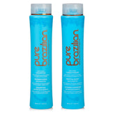 Pure Brazilian Anti-Frizz Daily Shampoo bottle shows frizz control and color protection.