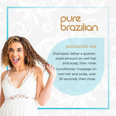 Healthy-looking color-safe hair after using Pure Brazilian shampoo.