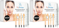 Pure Daily Care NuDerma handheld skin wand with neon glow for targeted facial sessions.