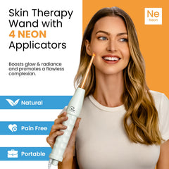NuDerma neon spot wand concentrates treatment on small areas.