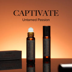 Pure Instinct Captivate spray bottle for quick, alcohol-based application.