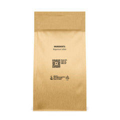 Pure Original Ingredients Epsom Salt bulk-pack close-up showing coarse crystals for exfoliating scrubs.