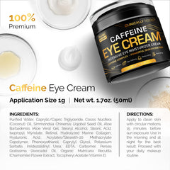 Pure Research caffeine eye cream combines caffeine and vitamin C antioxidants