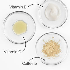 Pure Research caffeine eye cream reduces puffiness and dark circles