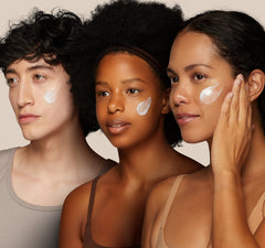Décolleté area treated with Pure Research neck firming cream for smoother lines