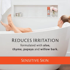 Pure Silk Shaving Cream with rust-proof aluminum bottom can in shower