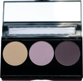 Pure Ziva Eyeshadow Trio off-white packaging showcasing clean, cruelty-free beauty.