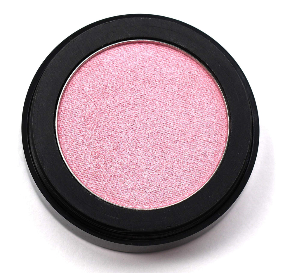Pure Ziva Pink Glow pressed powder compact with a soft satin finish for radiant lids