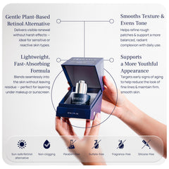 PUREANCE serum texture swatch demonstrates lightweight, fast-absorbing finish