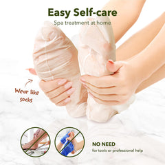 Purederm Shiny Soft Foot Peeling Mask packaging label closeup