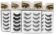 PURELEOR lightweight natural-fluff lashes 15mm for all-day wear.