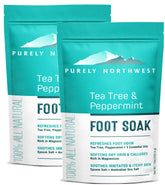 Purely Northwest Tea Tree Foot Soak bottle for at-home foot care
