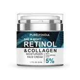 Purelyindia Retinol Face Cream bottle prepared for daily anti-aging care.