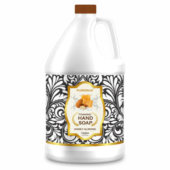 Puremax Honey Almond foaming hand soap with pump delivers rich, gentle cleansing.