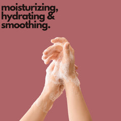 Puremax Honeysuckle foam closeup emphasizes creamy texture and gentle cleansing