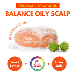 PureRootss hands holding shampoo bar set for convenient travel.