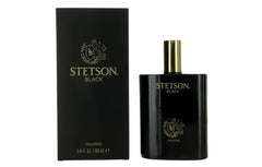 PureScents Stetson Black bottle back view, showcasing packaging and size