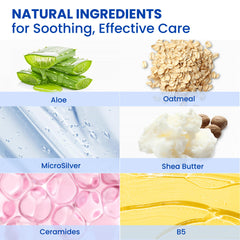 PURESKIN Bed Sore Cream texture swirl highlights silky, non-greasy feel for comfortable use