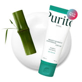 PURITO Panthenol 10% Post-Acne Cream bottle pour offers gentle hydration for post-acne skin.