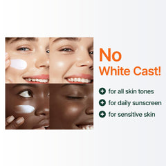 PURITO sunscreen No White Cast blends seamlessly on any complexion