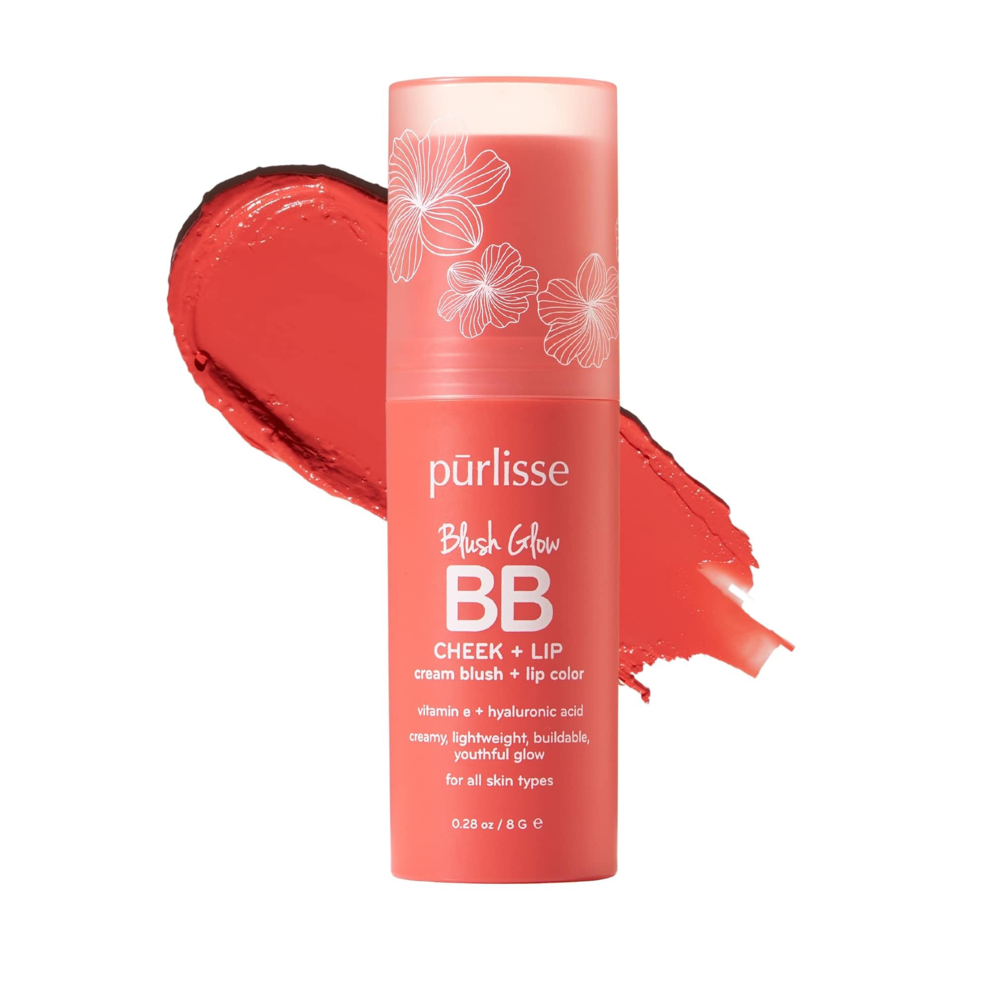 purlisse Blush Glow tint packaging highlights clean formula for travel