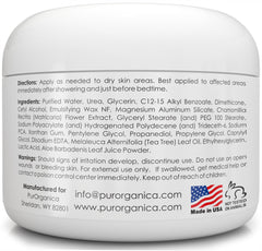 PurOrganica Urea 20% Foot Cream improves dry skin on heels.