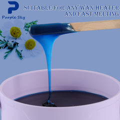 PURPLESKY stripless wax removal without cloth strips for easy cleanup