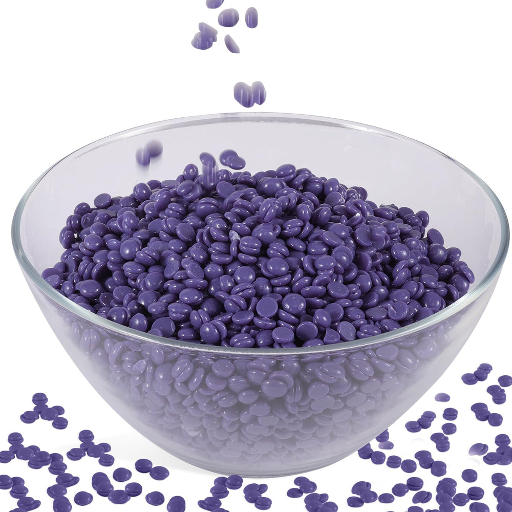 Purplesky wax beads bulk pack with uniform beads for salon-grade waxing at home.