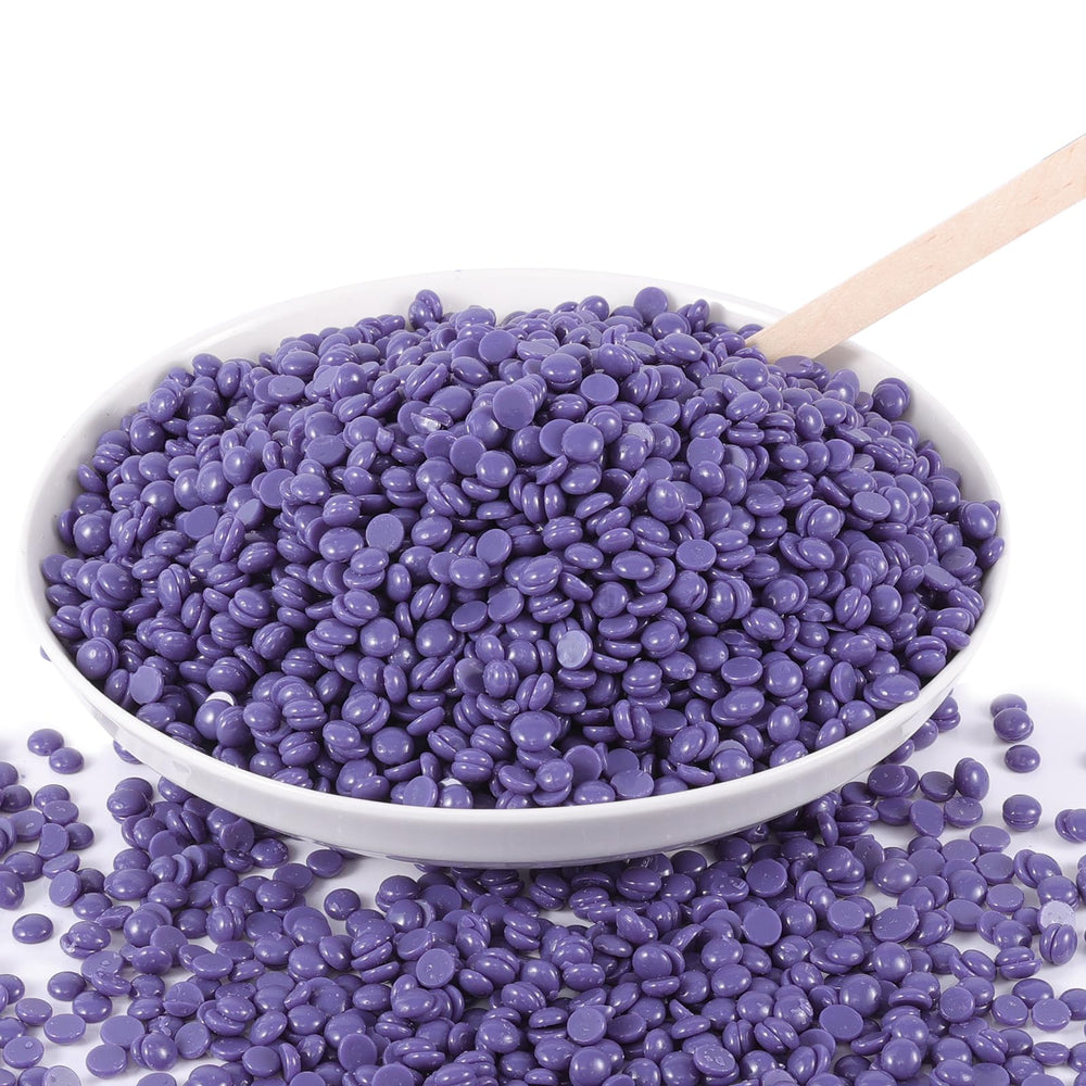 Purplesky wax beads bulk pack shows value for home waxing and salon-grade results.