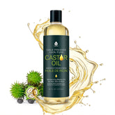 Pursonic Castor Oil bottle showing a 16oz container for skin and hair care.
